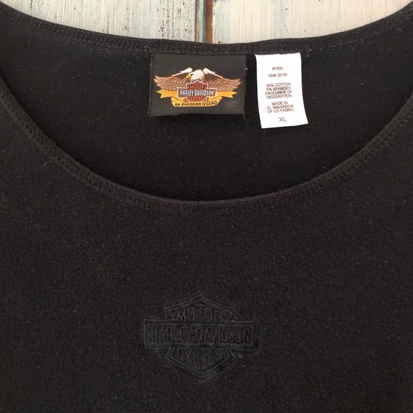 Harley-Davidson women’s black top with insignia center front - Picture 8 of 12